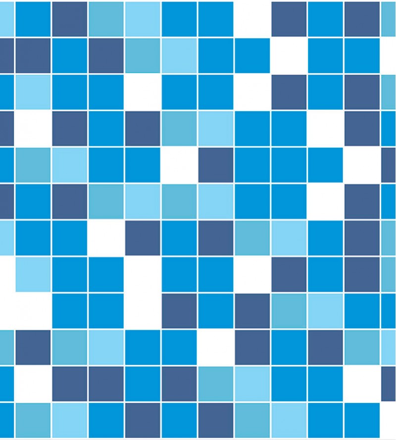 Papel de Parede Pastilha Azul Mesclado