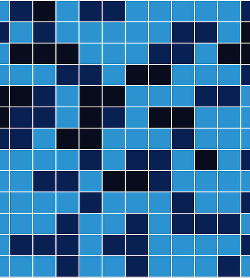 Papel de Parede Pastilha Em Tons De Azul