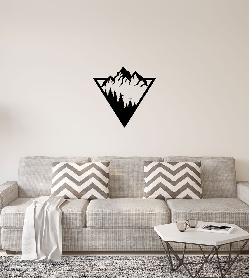 Quadro Decorativo Montanhas Preto