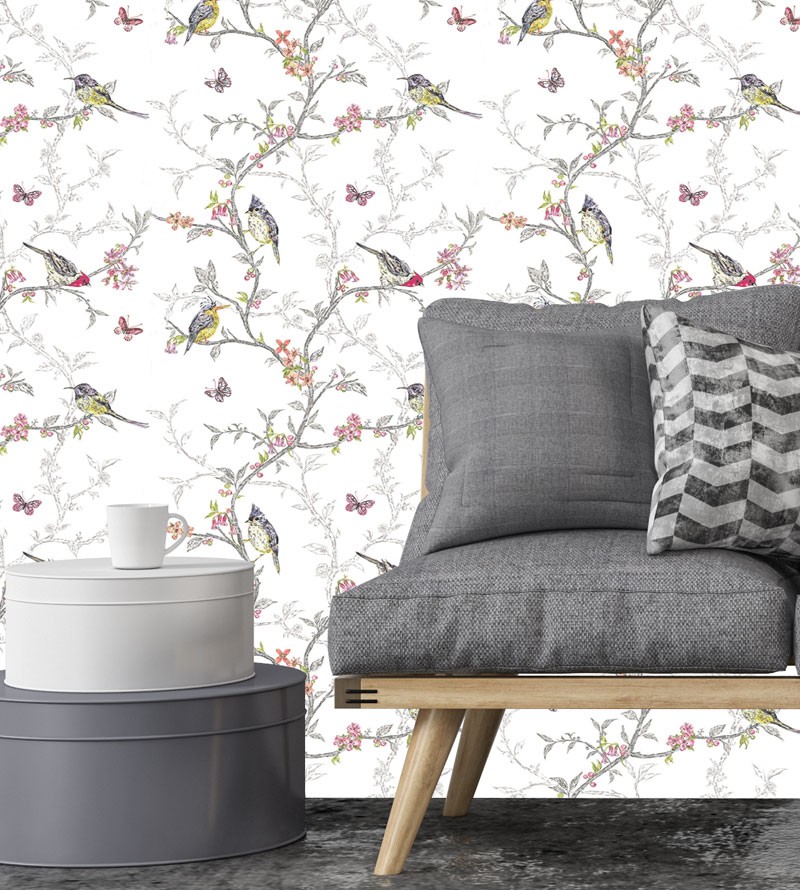 Papel De Parede Adesivo de Passarinhos