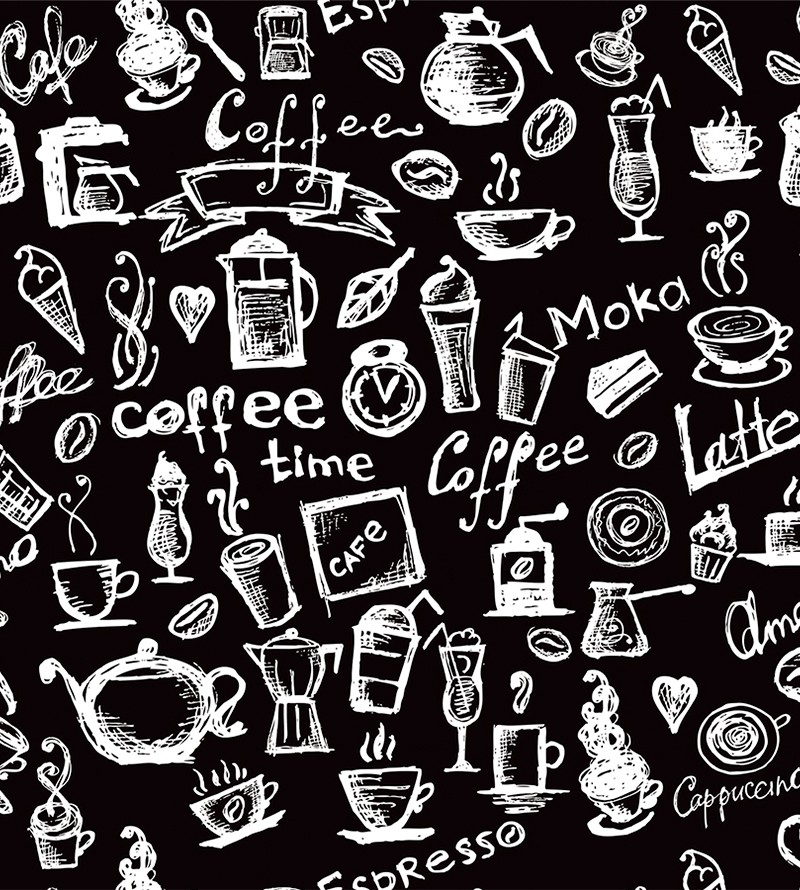 Papel De Parede Gourmet Café Preto