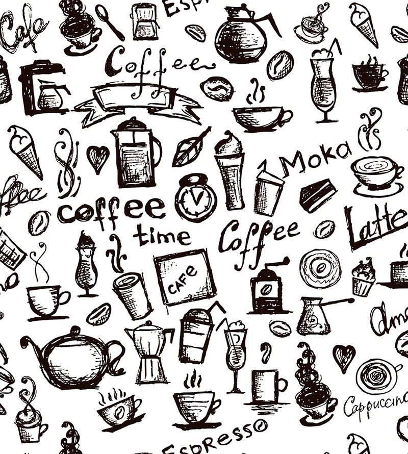 Papel De Parede Gourmet Café Branco