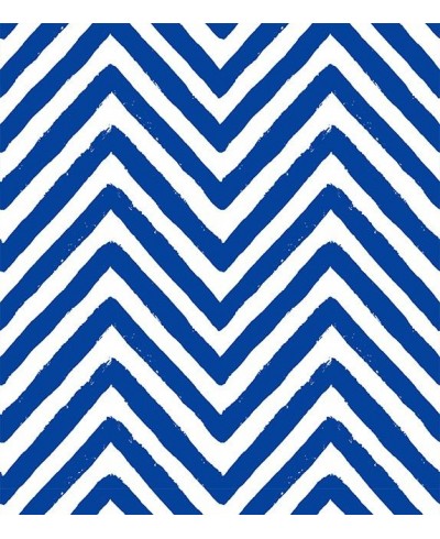 Papel de parede chevron em zigue zague azul imita tinta - Chevron 02
