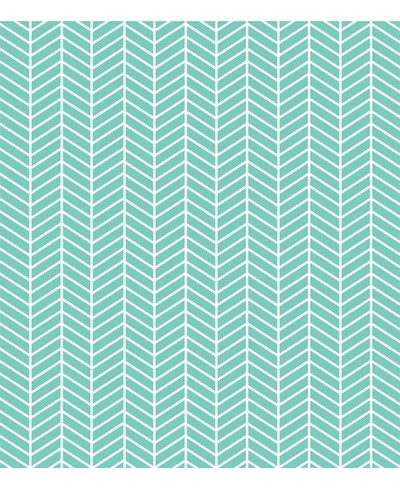 Papel de parede chevron em listras zigue zague nas cores verde e branco - Chevron 06