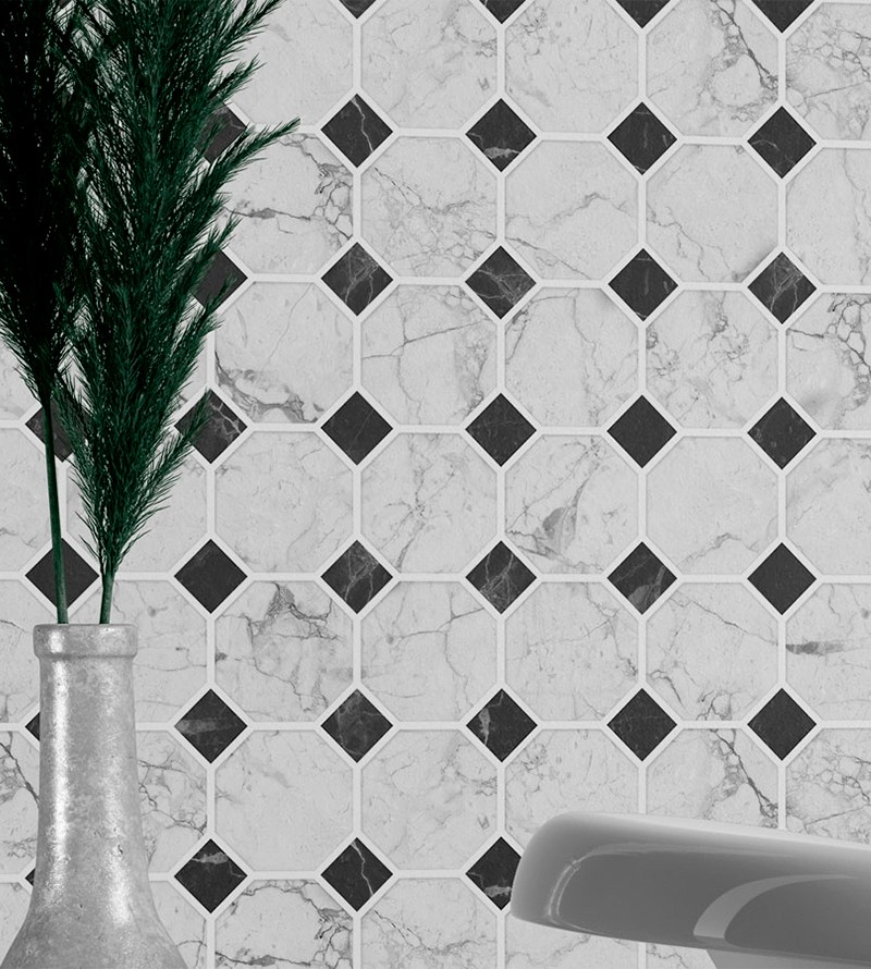 Papel de Parede Mosaico de Mármore