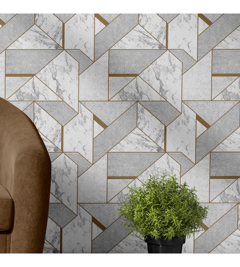 Papel de Parede Diamante Mármore