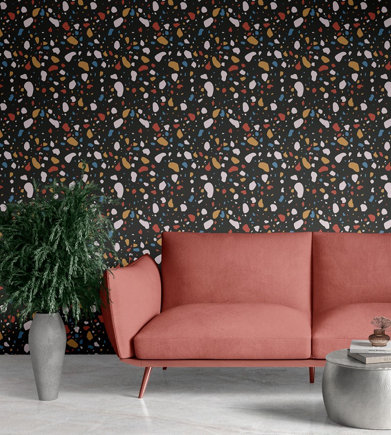 Papel de Parede Granilite Colorido com Fundo...