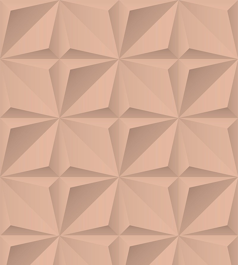 Papel de Parede 3D Origami Bege