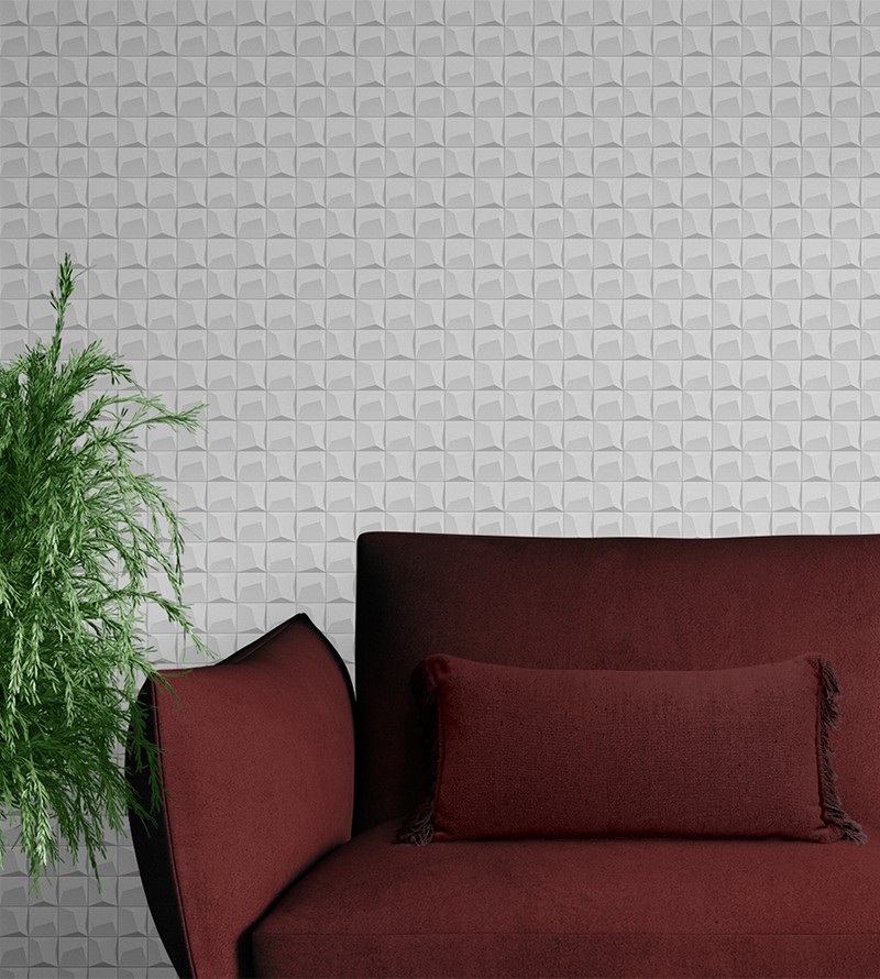 Papel de Parede 3D Geométrico Quadradinhos