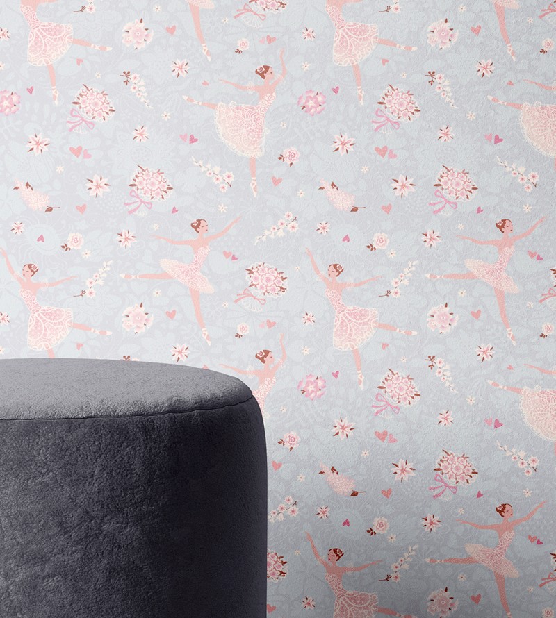 Papel de Parede Infantil Bailarina