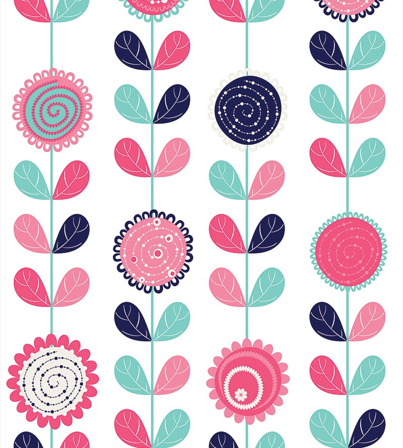 Papel de Parede Flores com Ramos