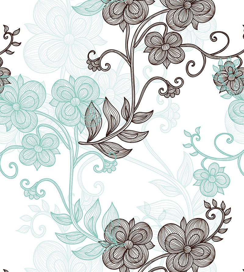 Papel de Parede Floral com Ramos