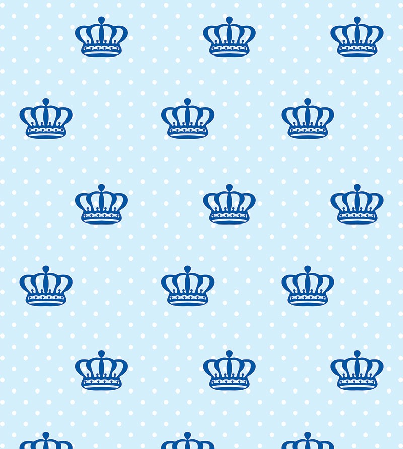 Papel de Parede Coroa com Fundo Azul