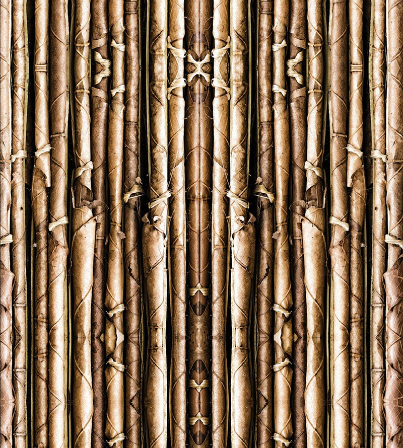 Papel de Parede Varetas de Bambu Escuro
