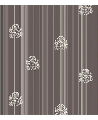 Papel de parede com fundo em tons de cinza e detalhes branco - Casual 40