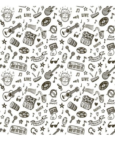 Papel de parede Notas Musicais Estilizadas Com Desenhos Contemporâneo - Notas 07