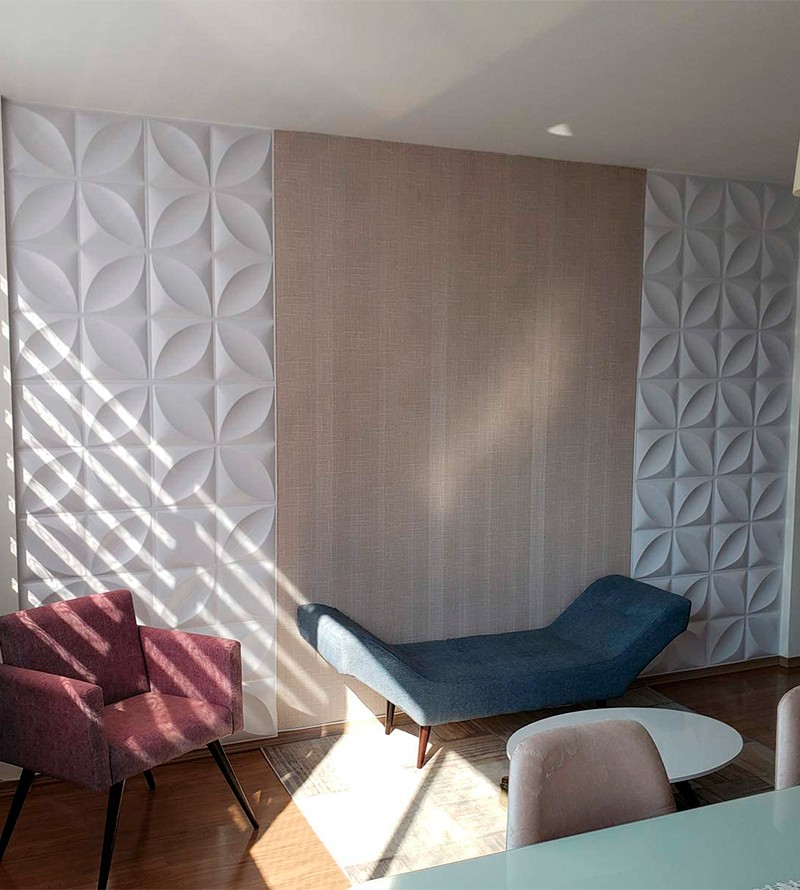 Placa Decorativa de Parede 3D Revestimento PVC...