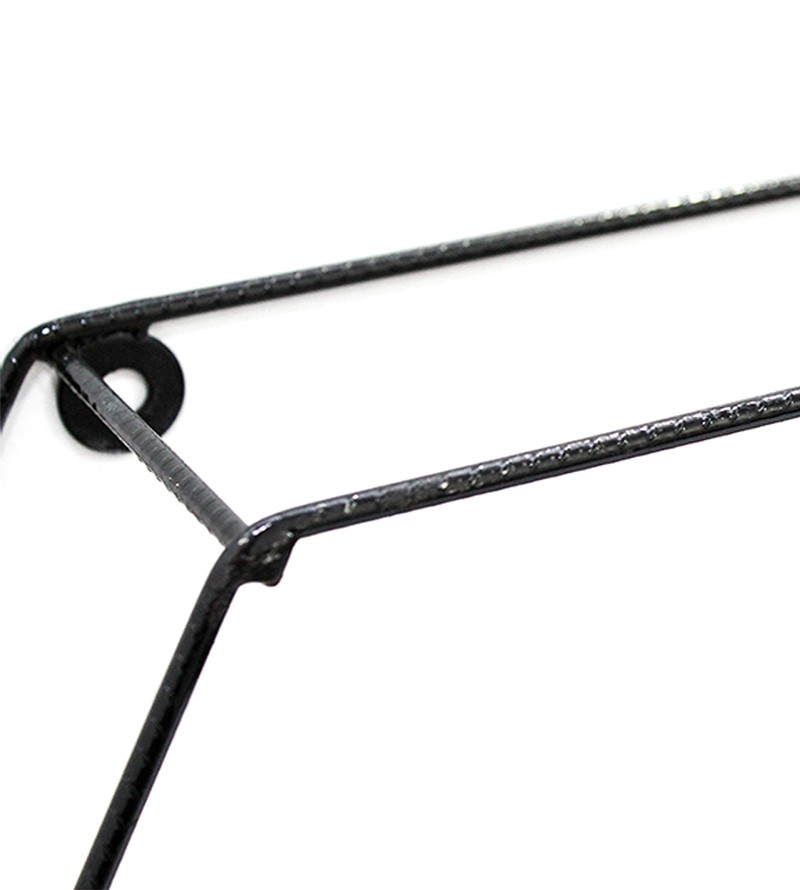 Prateleira Preta Hexagonal Aramado com 02...