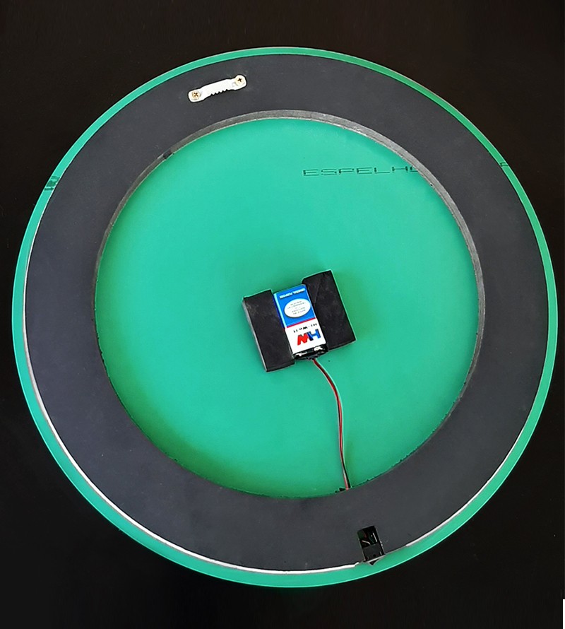 Espelho Redondo Decorativo com LED 30x30cm