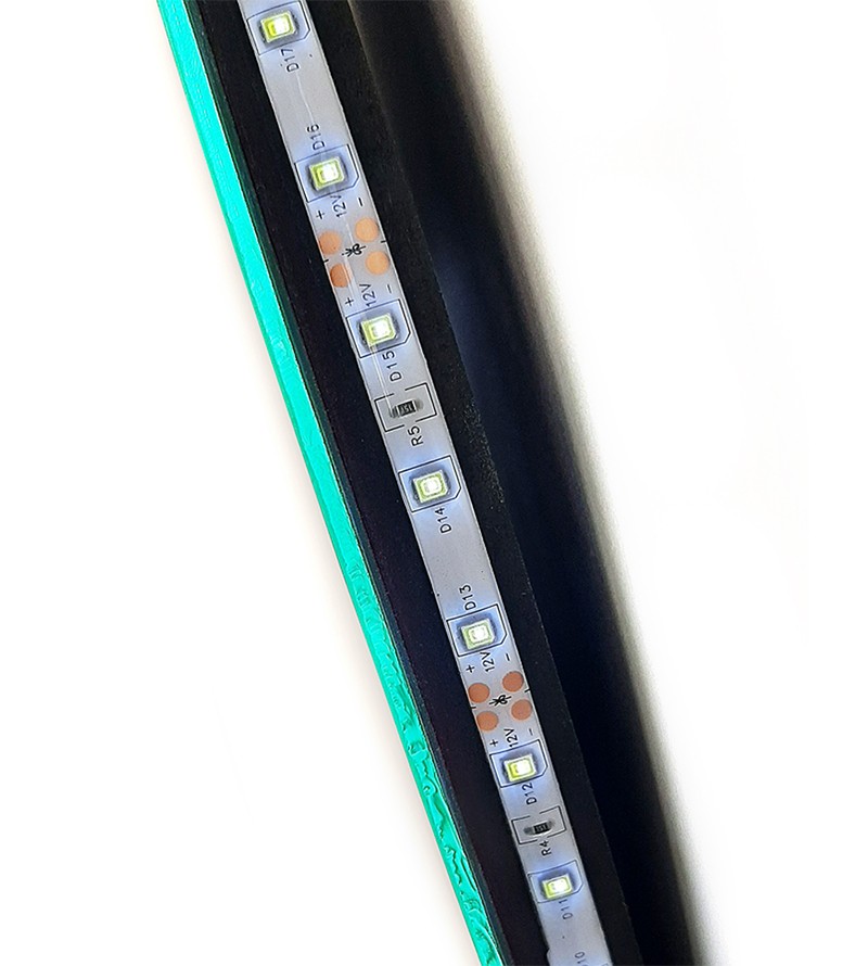 Espelho Redondo Decorativo com LED 30x30cm