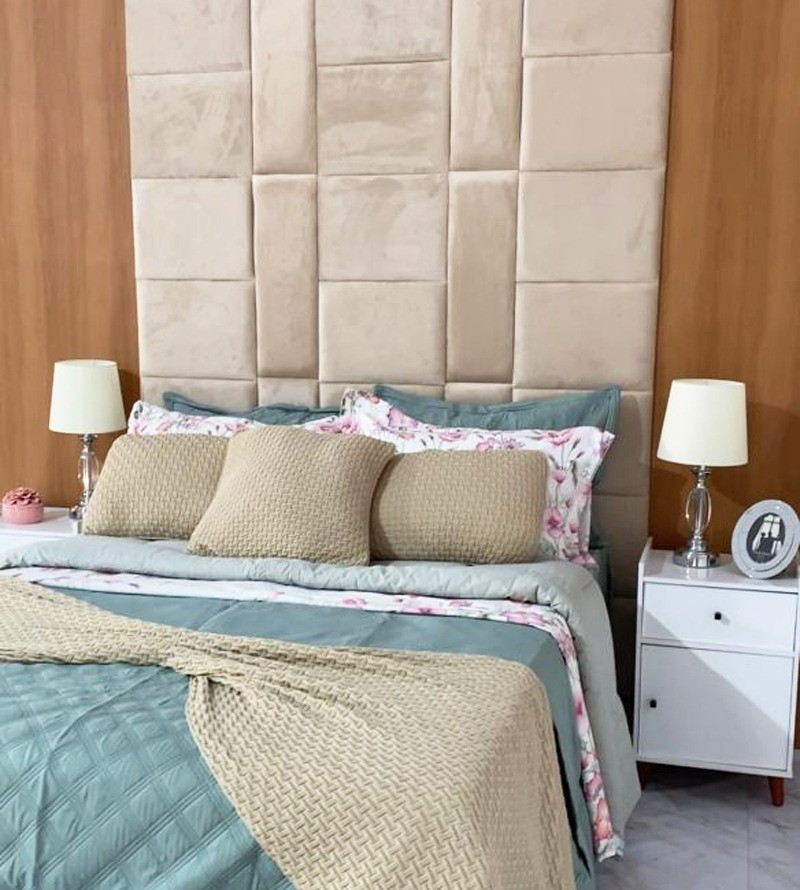 Kit de Cabeceira Estofada Modular 34 Peças