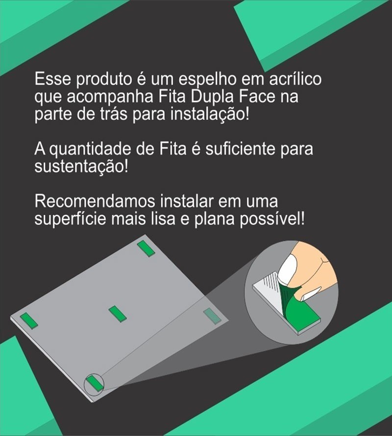 Espelho Decorativo Hexágonos Acrílico Prata 50...