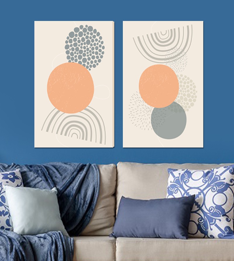 Quadro Decorativo 2 Telas Minimalista Moderna