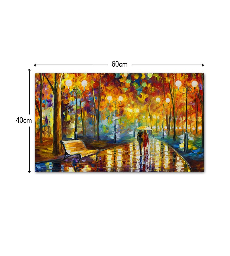 Quadro Decorativo Tela Casal na Praça