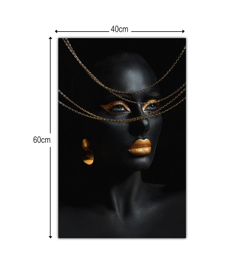 Quadro Decorativo Tela Elegância Mulher com...