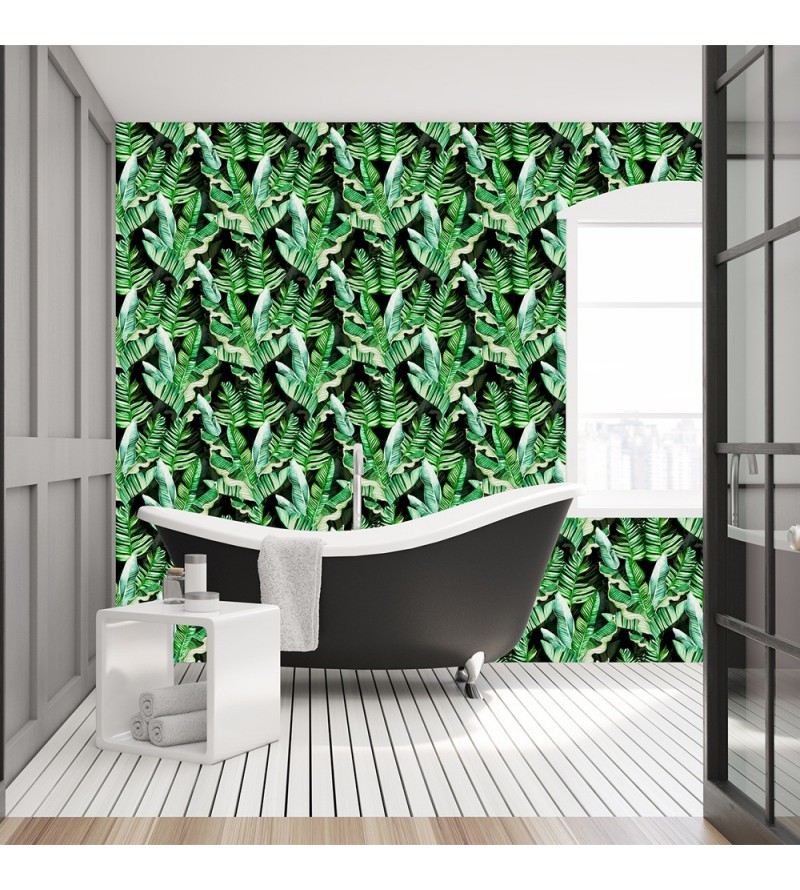 Papel de Parede Foto Mural Folhas de Bananeira