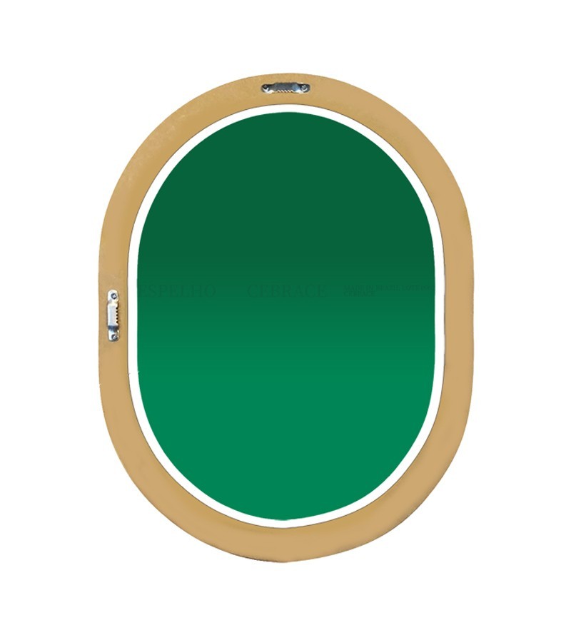 Espelho Oval Londres com Borda Branca