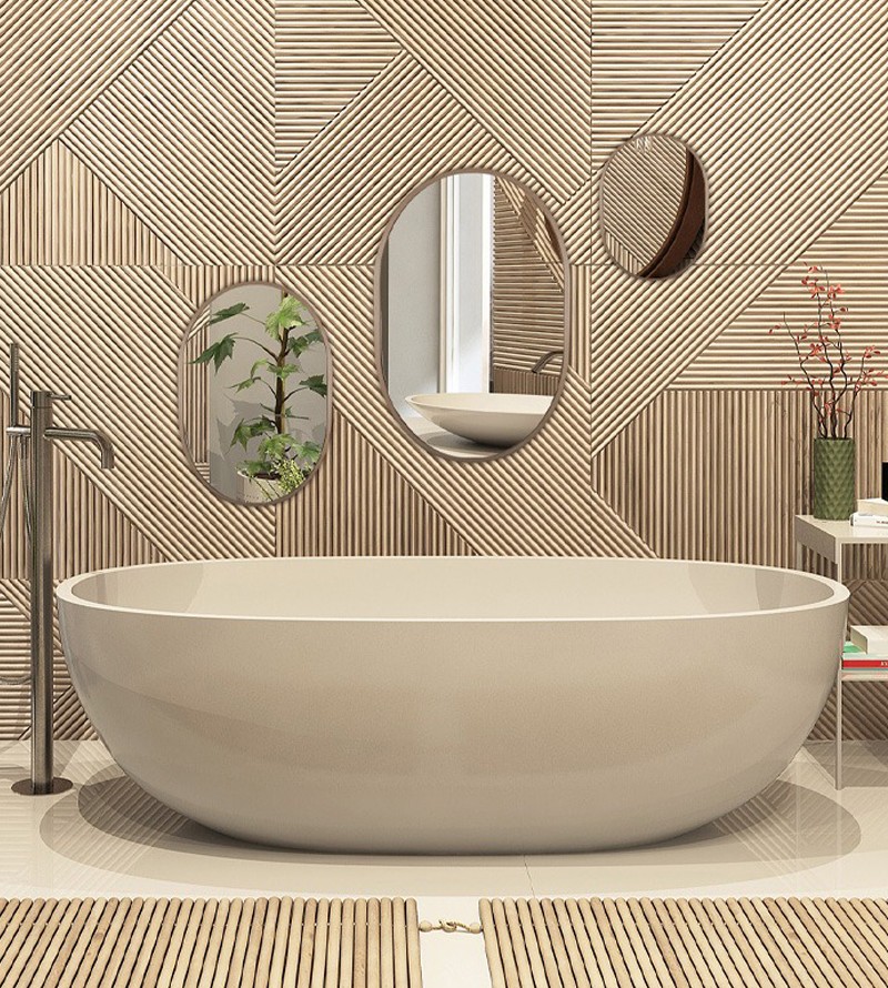 Trio Espelho Oval Londres com Borda