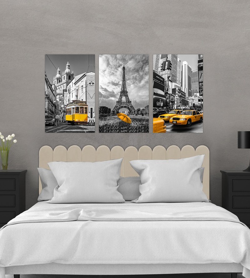 Cabeceira Modular Estofada Nuvem com Opções de...