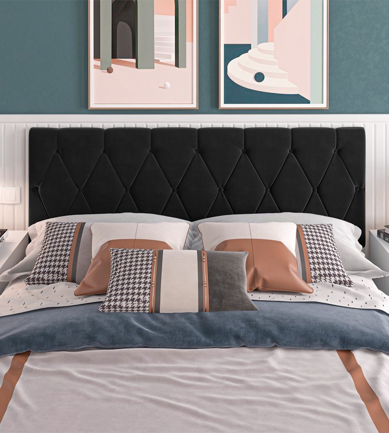 Cabeceira Paris Suede Estofada para Cama Box de...