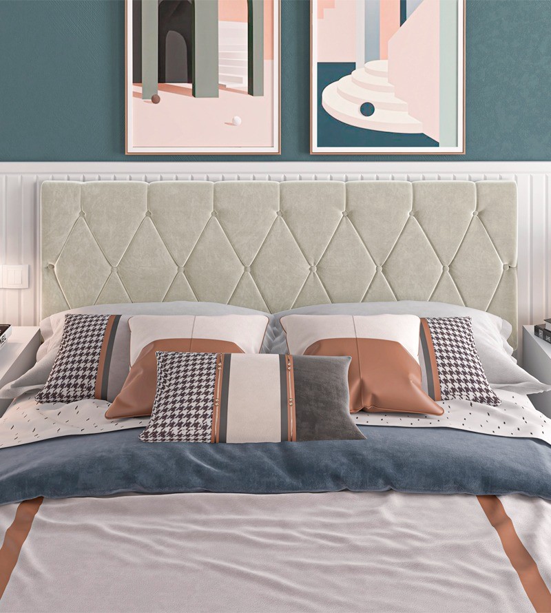 Cabeceira Paris Suede Estofada para Cama Box...