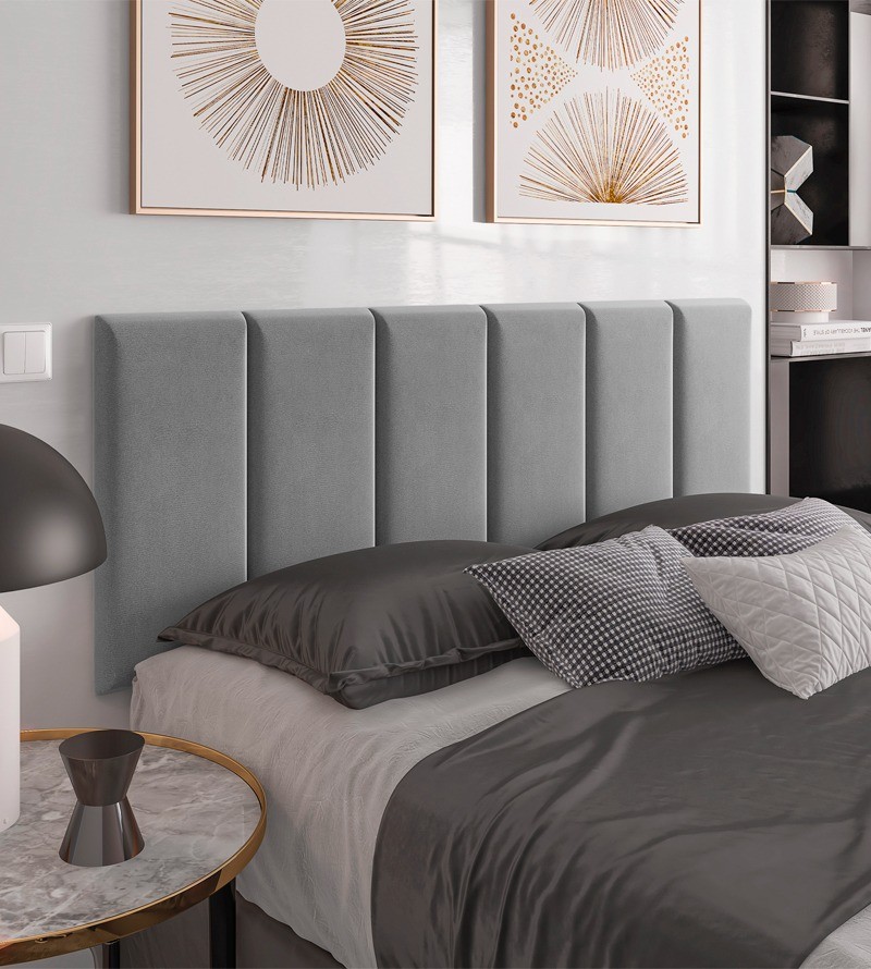 Cabeceira Dubai Suede Estofada para Cama Box de...