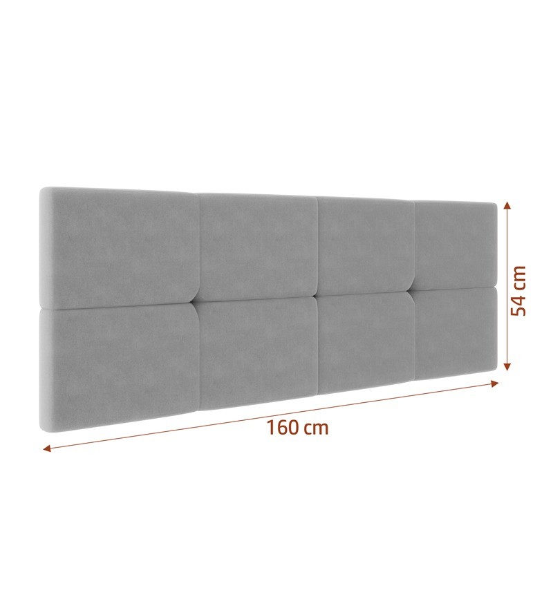 Cabeceira Bruna Suede Estofada para Cama Box...