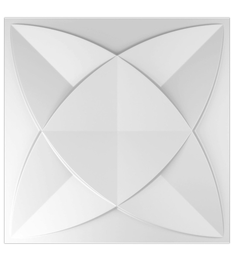 Placa Branca Decorativa Dakar 3D Alto Relevo