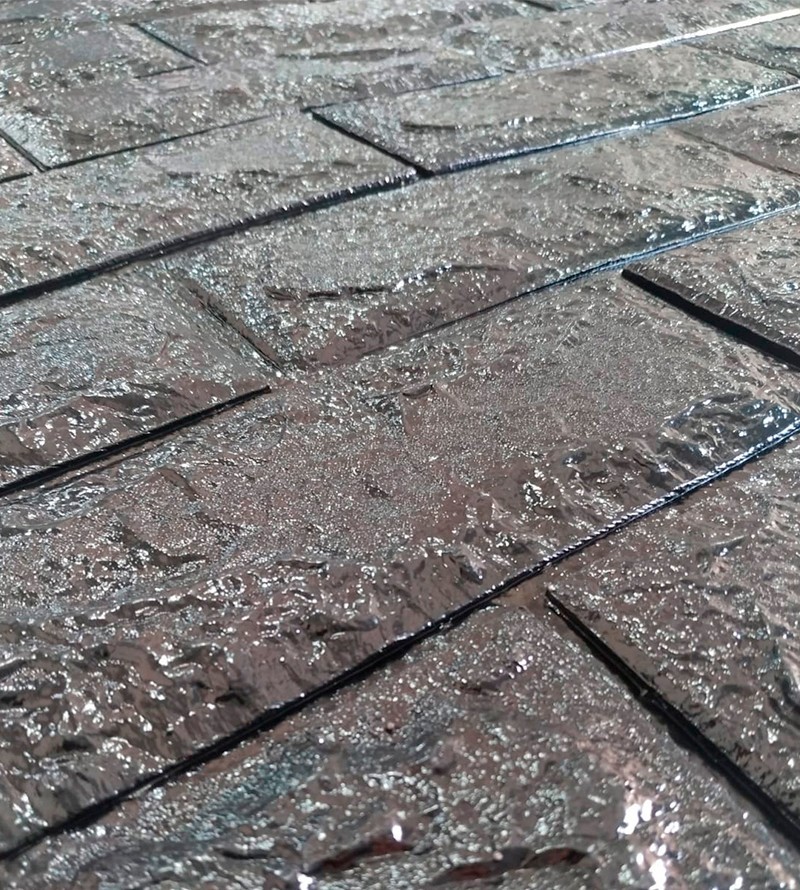 Painel 3D Tijolo Preto Auto Adesivo 35x38cm