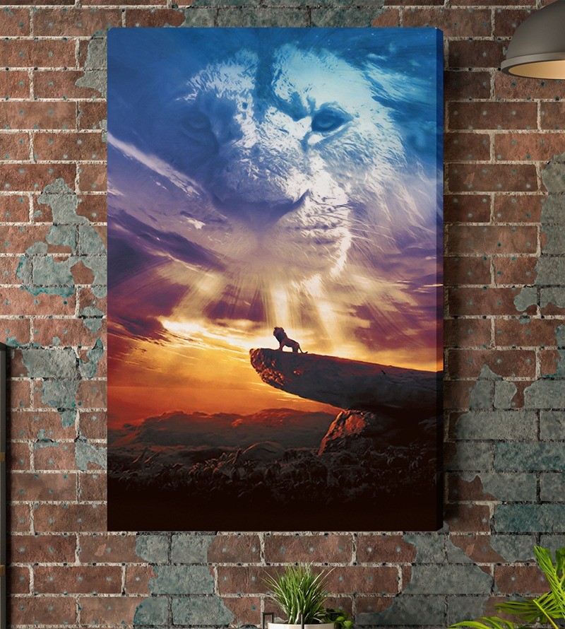 Quadro Decorativo em Tela Paisagem com Rosto do...