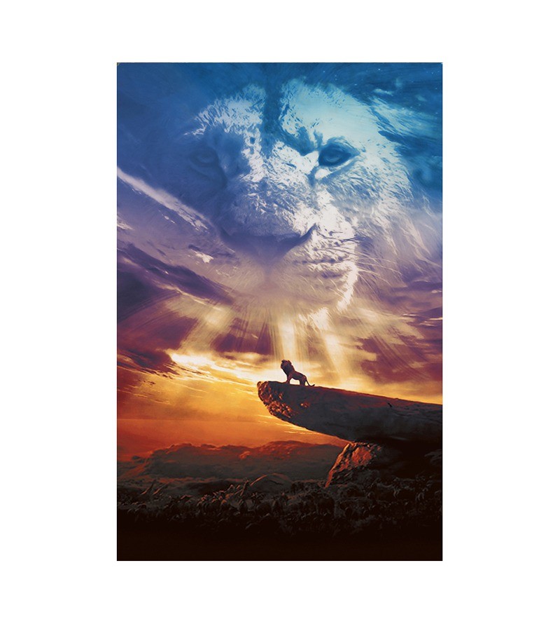 Quadro Decorativo em Tela Paisagem com Rosto do...