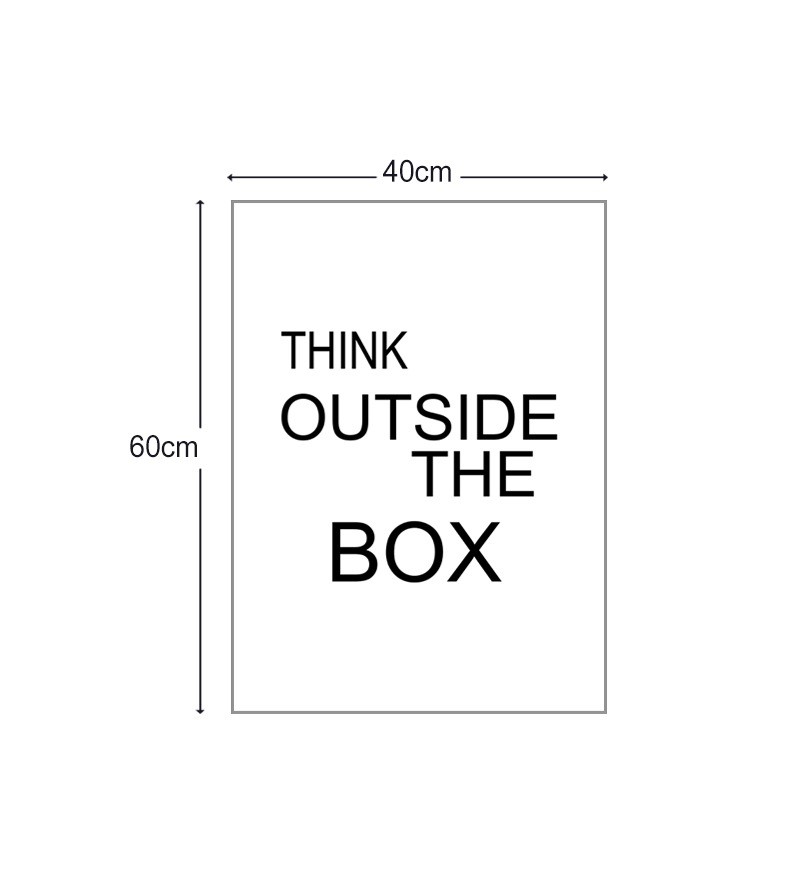 Quadro Decorativo Tela Think Outside The Box