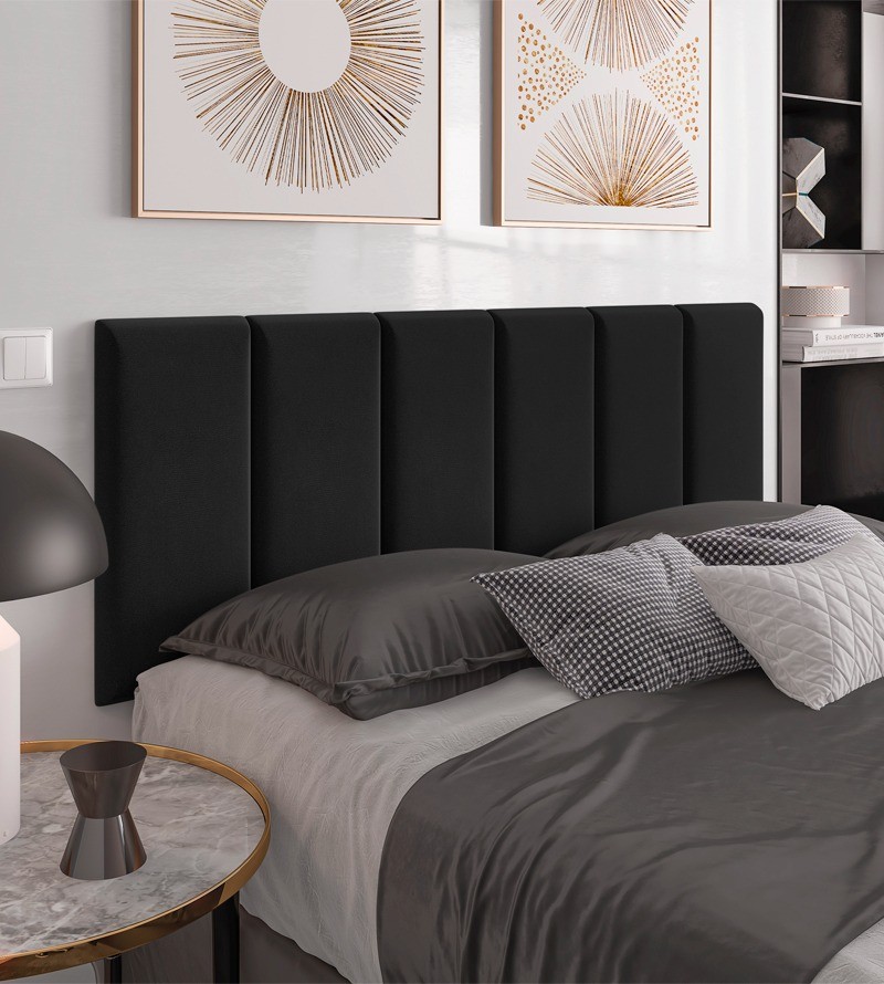 Cabeceira Dubai Suede Estofada para Cama Box...