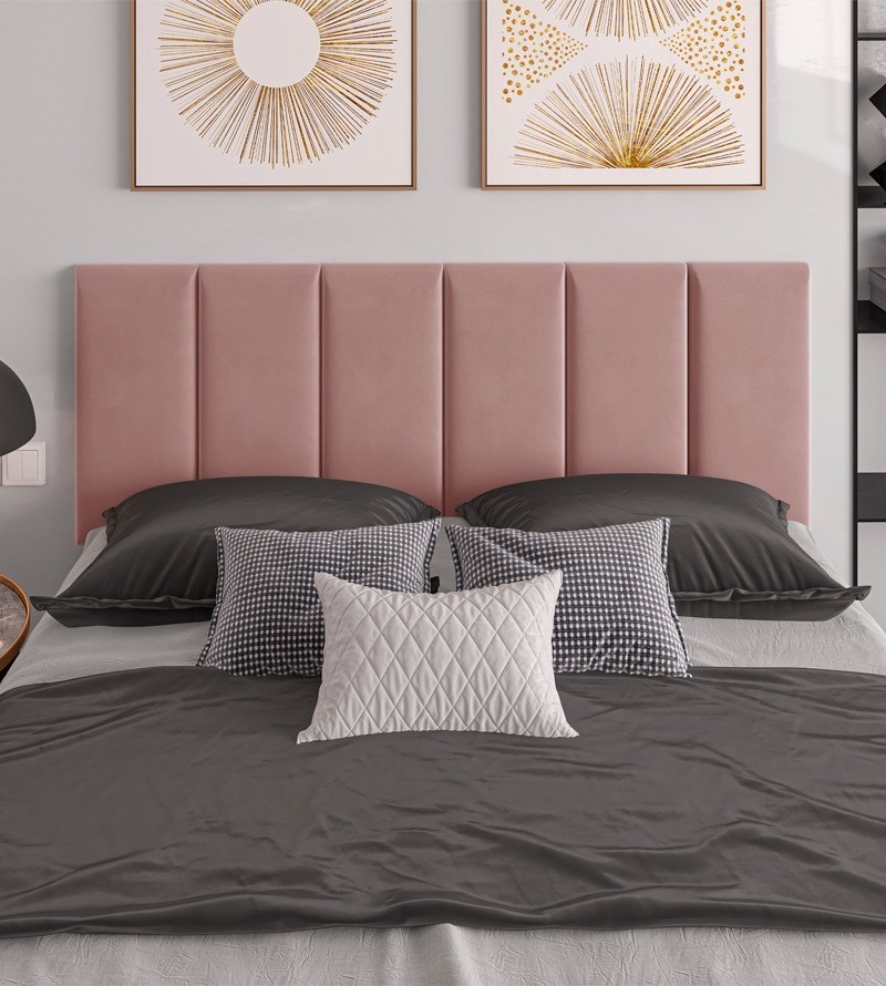 Cabeceira Dubai Suede Estofada para Cama Box...