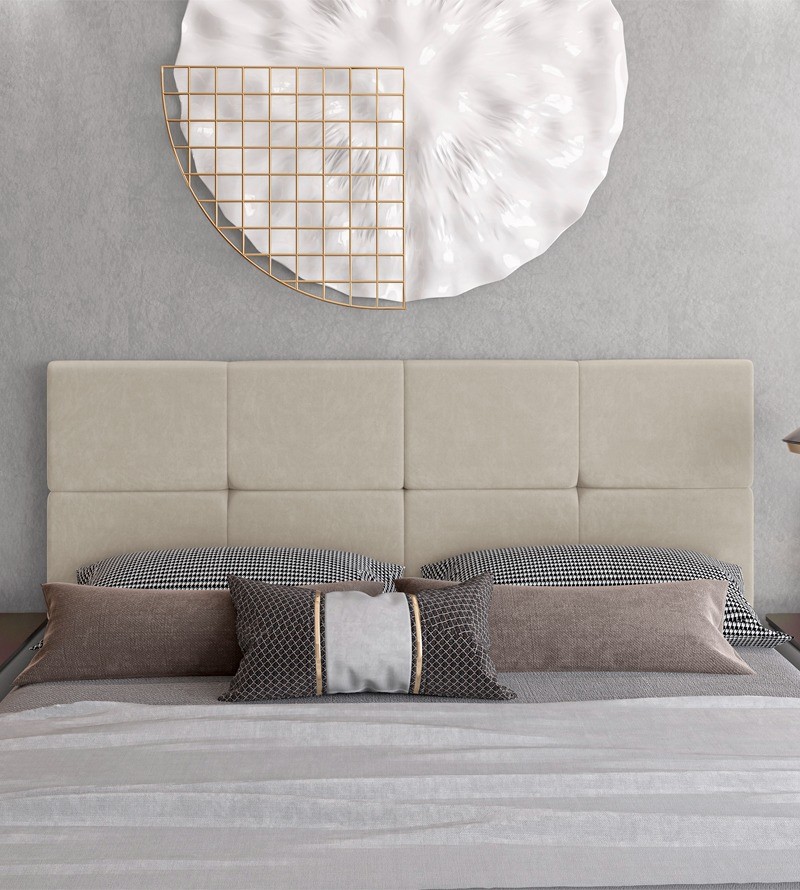 Cabeceira Bruna Suede Estofada para Cama Box de...