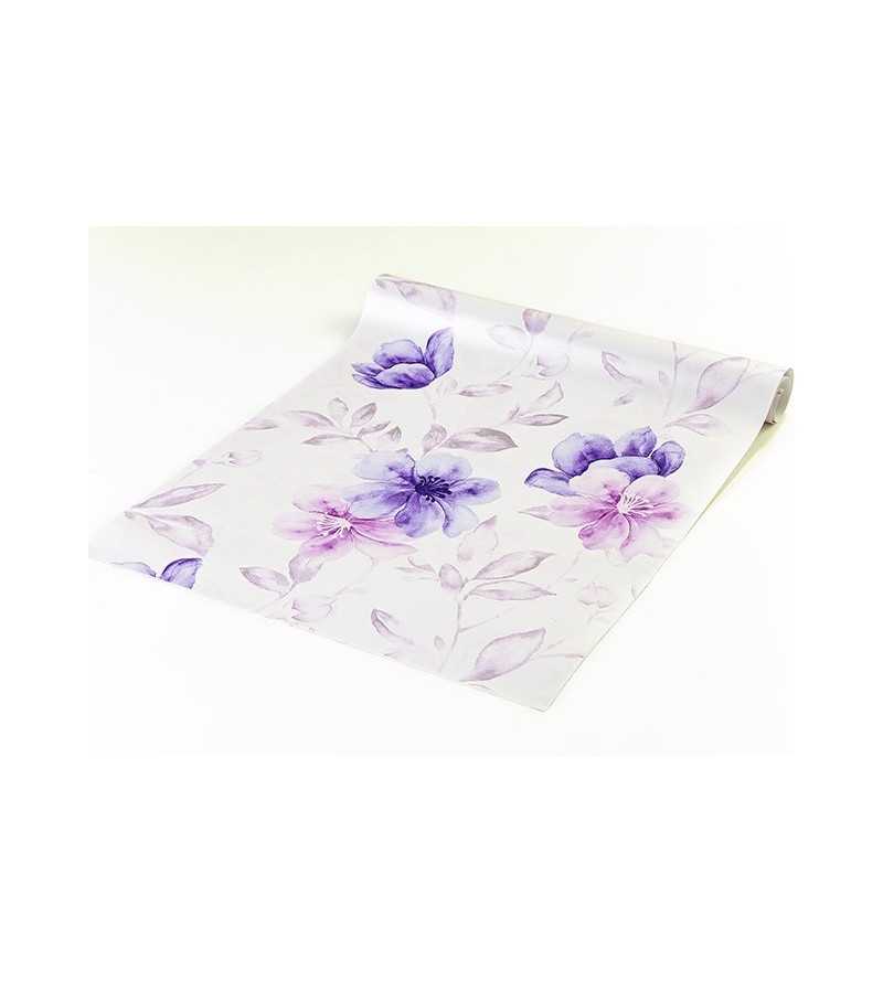 Papel de parede roxo, pink e com fundo em tons claros de roxo