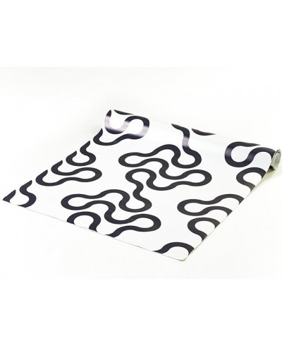 Papel de parede branco com detalhes preto