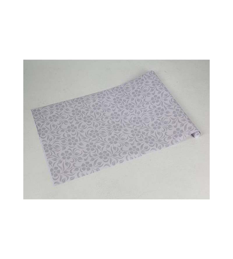 Papel de parede floral nos tons de cinza e tons de bege - Glamour 10