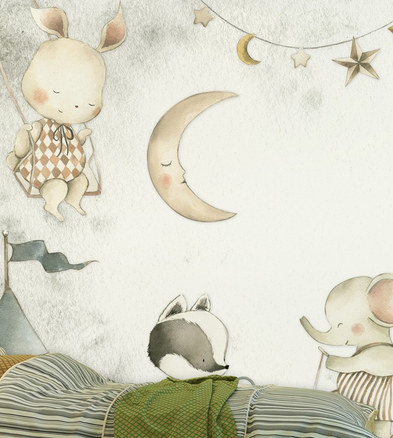 Papel de Parede Foto Mural Animais Infantil...