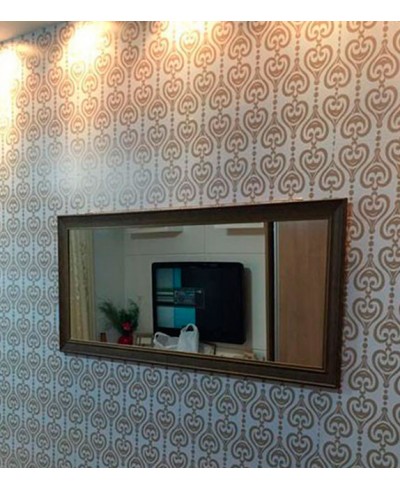 Papel de parede em tons bege e branco